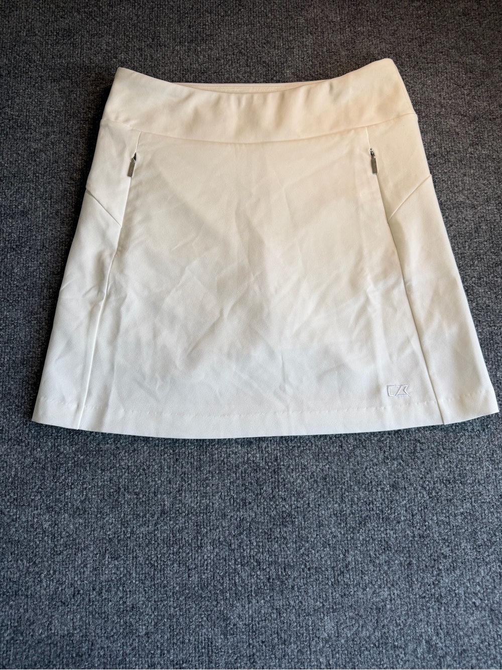 Women's S Cutter & Buck White A-Line Skort ‎ Golf Pickleball Tennis